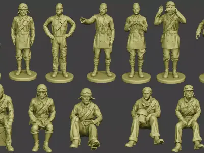 Italian Tank Crew ww2 ITCU1 Pack 1