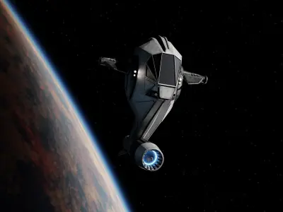 Spaceship - Scarlet Heron  3D model
