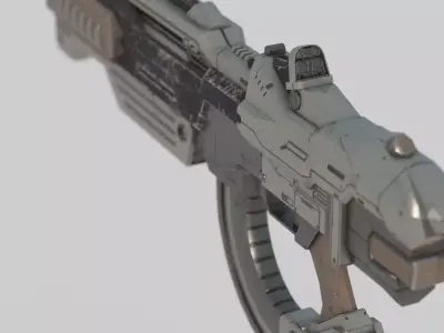 Future Sci-Fi Laser Rifle 3D model