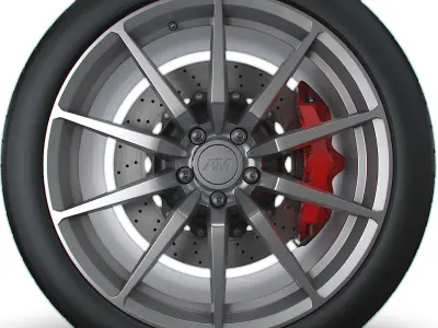 American Muscle Gt350 wheel 3D model