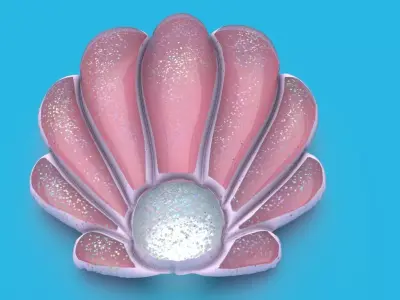 SHELL INFLATABLE MATTRESS Low-poly 3D model