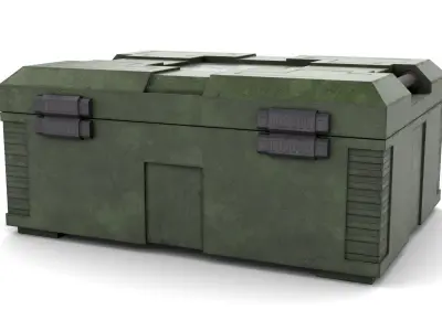 Explosives Storage Case Low-poly 3D model