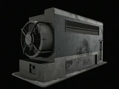 Large Generator 2 Types Low-poly 3D model