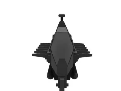 Interstellar freighter Free 3D model