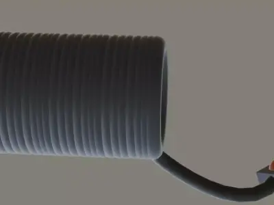 Low Poly Cable Industrial Cable Game Ready Prop Low-poly 3D model