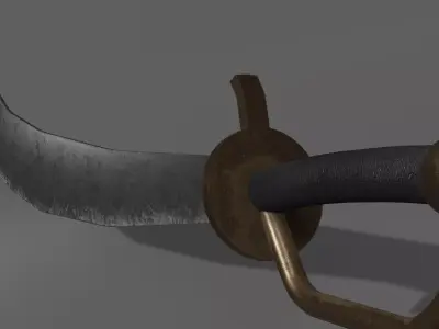 Cutlass Sword 3D model purchase