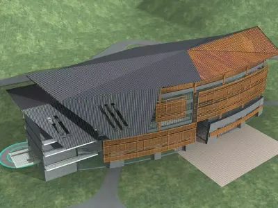 Museum Building 3D model 10