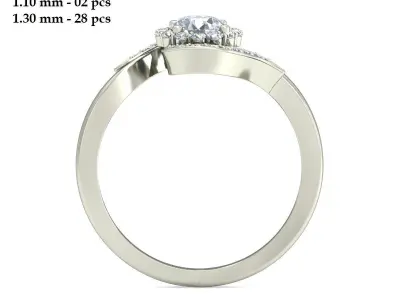 Wedding Ring  3D print model 149