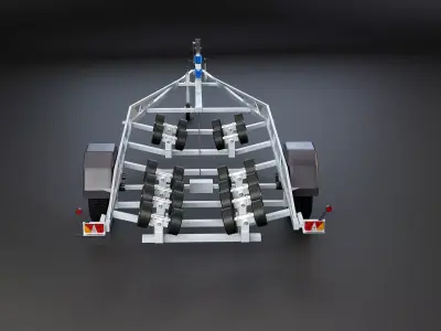 Boat Trailer RV 3D model