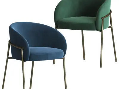 Rimo Dining Chair Parla Design 3D model