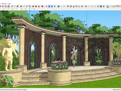 Sketchup Landscape Park K1 3D model