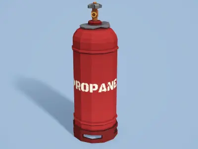 Gas Balloon - Low Poly Mobile Ready Low-poly 3D model