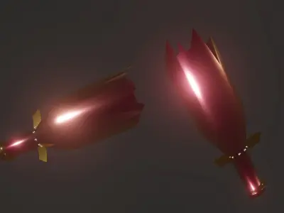 Weapon Cute pink weapon 3D model