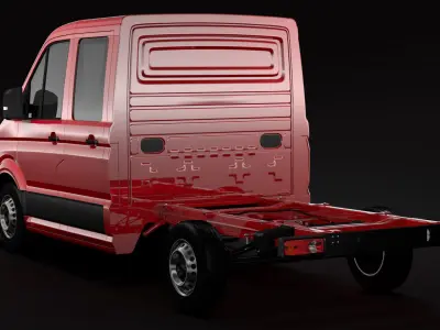 WV Crafter Chassis Double-Cab 2017 3D model