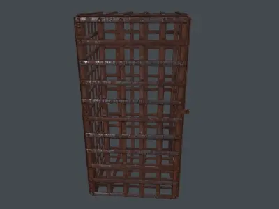 Metal Cage 3D Model Low-poly 3D model
