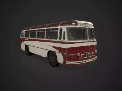 LAZ-695 Lviv Low-poly 3D model