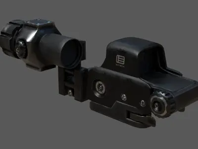 Game EOTech Holographic Low-poly 3D model
