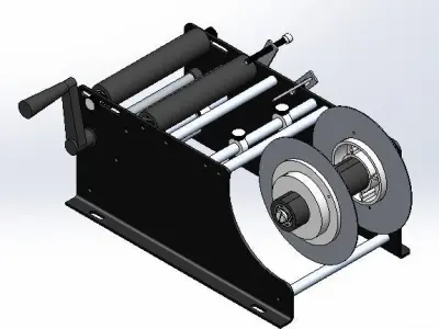 Manual circular sticker 3D model