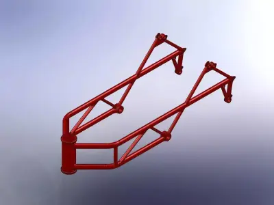 Motorcycle frame Free 3D model