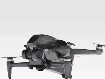 Drone Free low-poly 3D model