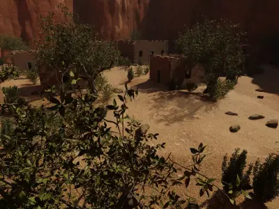 Desert Ruins Village 3D model purchase