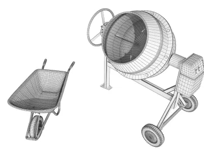 Concrete Cement Mixer 3D model