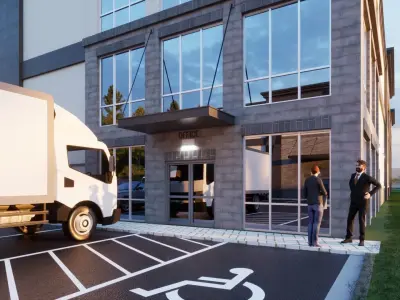 Storage Building-Self Storage Warehouse-Commercial Building 3D model
