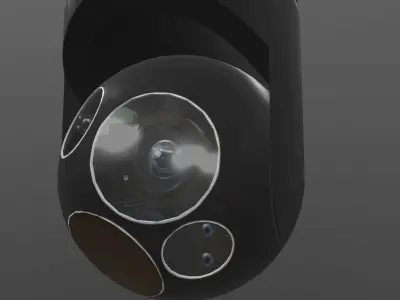 Wescam L3 Black Low-poly 3D model