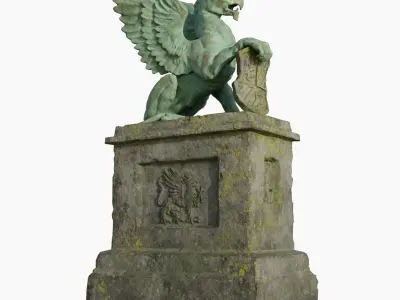  Griffin Statue 