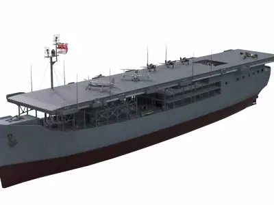 Ship 02 Low-poly 3D model