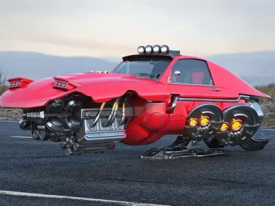 Future Car 4 3D model