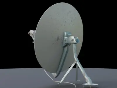 clean and dirty antenna  Low-poly 3D model