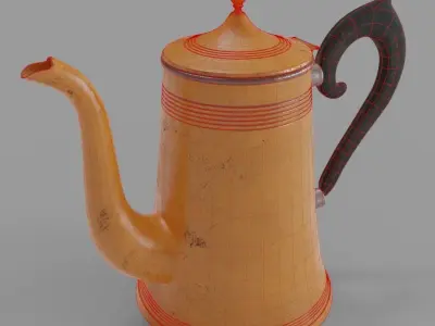 Vintage Coffee Pot 001 3D model