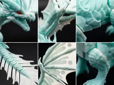 SeaWing SilkWing Hybrid Dragon STL  3D print model
