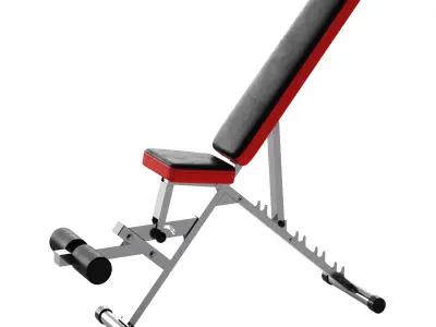 CCLIFE ZERRO Banco de Pesas Ajustable Banco de Abdominales 3D model