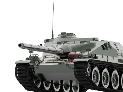  Canon d assaut de 105 tank  3D print model