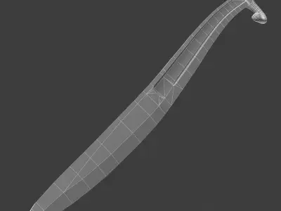 Long Scottish dagger 3D model