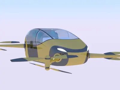 Passenger drone concept 5 3D model