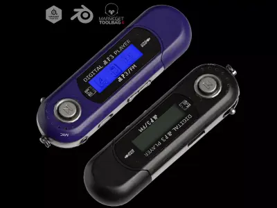 DIGITAL MP3 PLAYER 3D model
