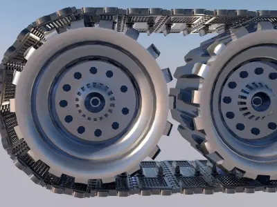 Tank wheel 3D model