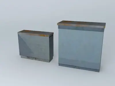 Eco Rail Track Power Box Free 3D model