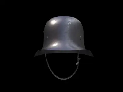 WW2 German Luftwaffe Helmet Low-poly 3D model