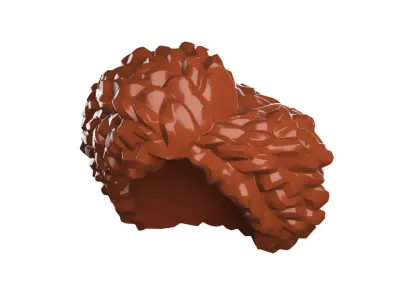 Custom 3D print Minifigure Accessory - Minifigure Hair S2 - 089 3D print model