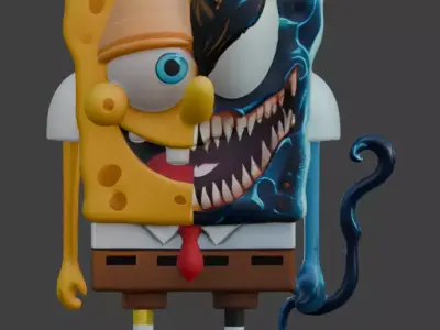 SpongeBob Venom 3D model