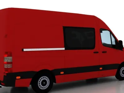 Mercedes Benz Sprinter L2H2 2015 Crew Van EU 3D model
