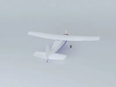 Cessna 180 Free 3D model