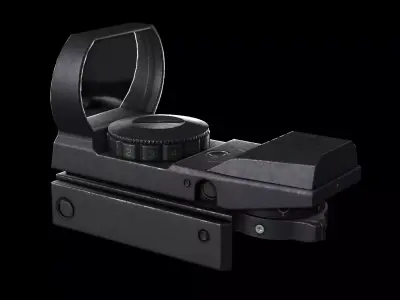 AAA Coyote Reflex Sight Game Ready PBR Low-poly 3D model