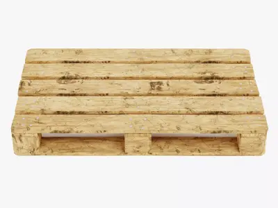 Pallet V2 - Wooden Shipping Platform 3D model
