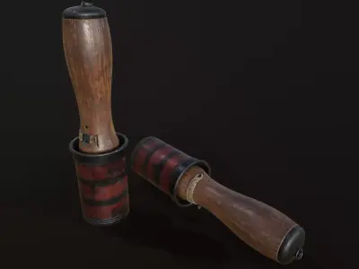 42M hand grenade Low-poly 3D model