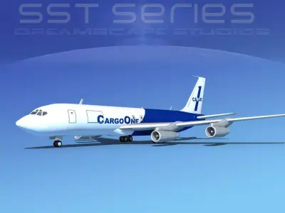 Boeing 707-320 SS Cargo One 3D model